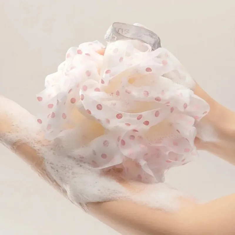 

Мягкая сетчатая губка для душа, отшелушивающая щетка для тела, очищающая щетка для спины, мочалка для ванны, пенообразующая губка для душа