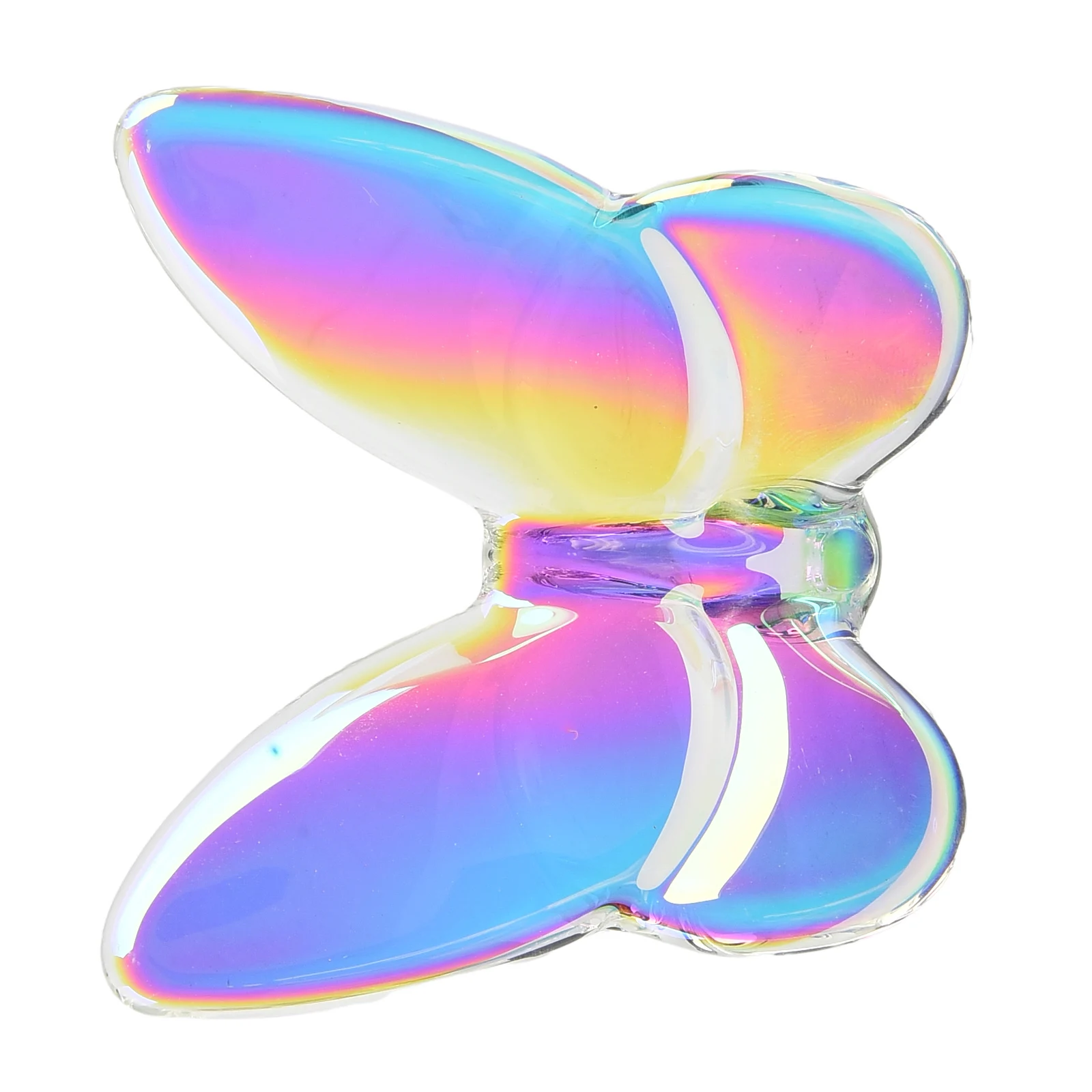 Colorful Lucky Butterfly Ornament Home Decor Ornament High Borosilicate Glass Anti-aging Anti-fall Strong Refraction