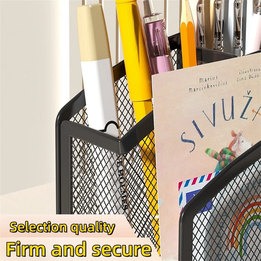 1PCS Stylish And Durable Wire Mesh Bookshelf And Filing Cabinet For Organizing Books, Documents And Letters, And For Storing Cen