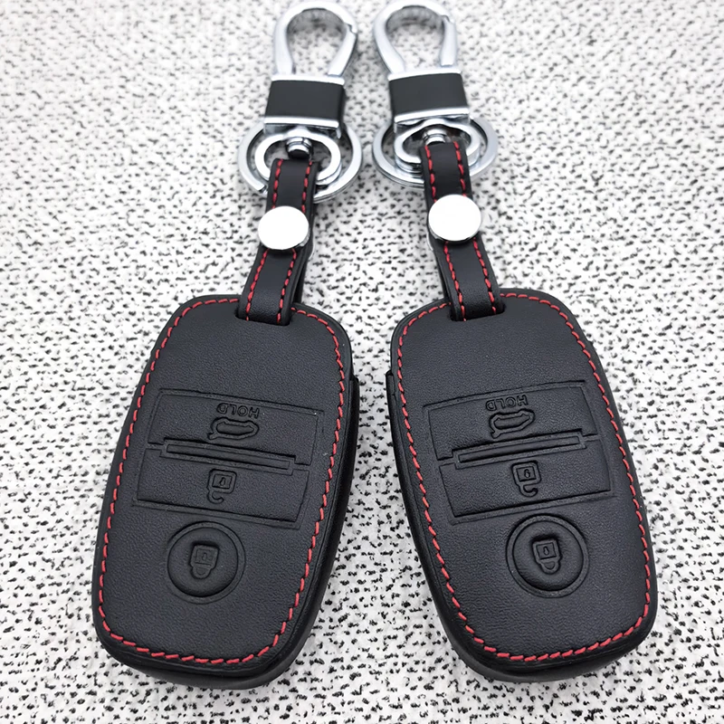 3-Tasten-Autoschlüssel-Gehäuse für KIA Sportage Cerato Optima K3 K4 K5 RIO Picanto Soul Sorento Sedona Schutzhülle Schlüsselanhänger