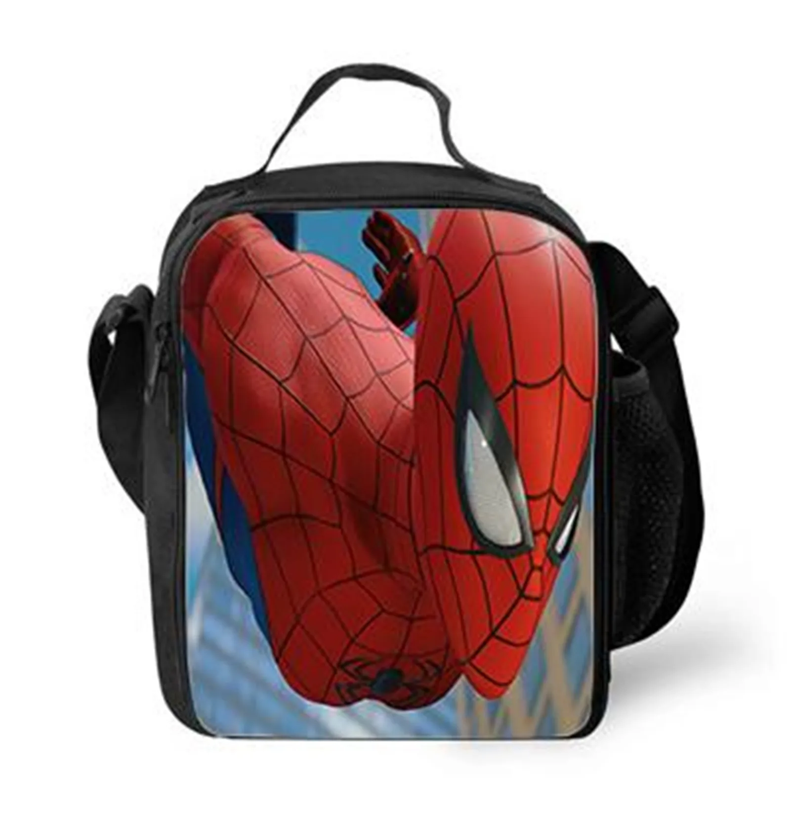 Little Boy Girl Classic Marvel School Lunch Box Spider Man Water Proof Lunch Tote for Outdoor Camping