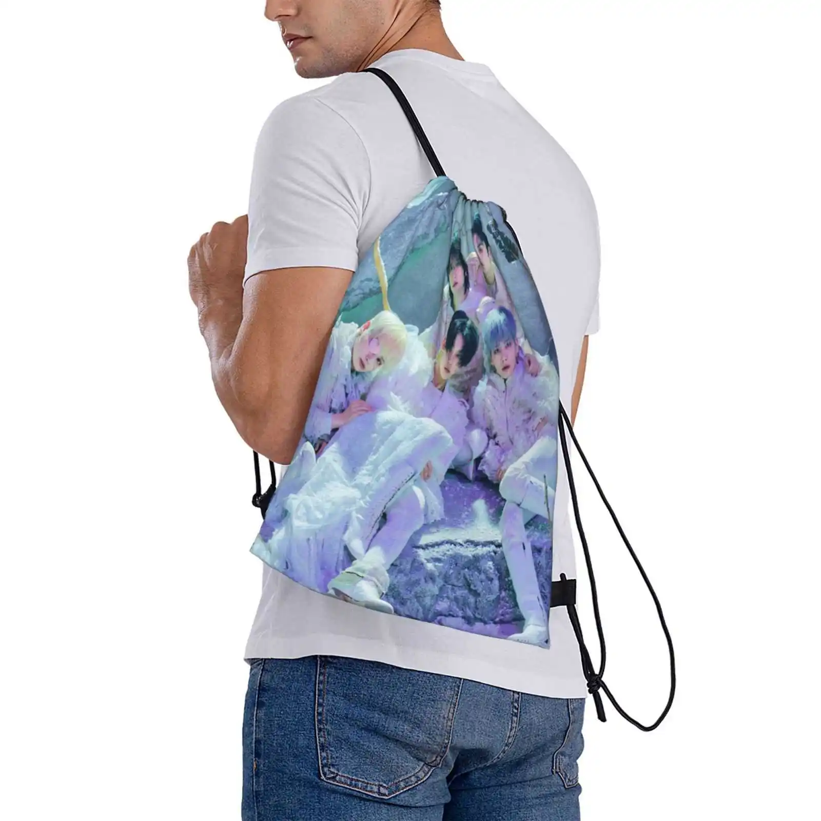 Txt The Chaos Chapter : Freeze World Version Concept Photo 3d Print Design Backpack Student Bag Txt Chapter Chaos Freeze World