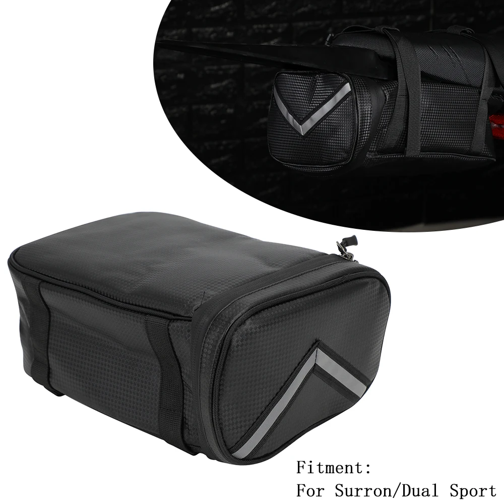 

Motorcycle Tail Bag Back Seat Bag Handbag Shoulderbag Universal For SURRON Lightbee X S Dual Sport Enduro Dirt Pit bike PU JFG