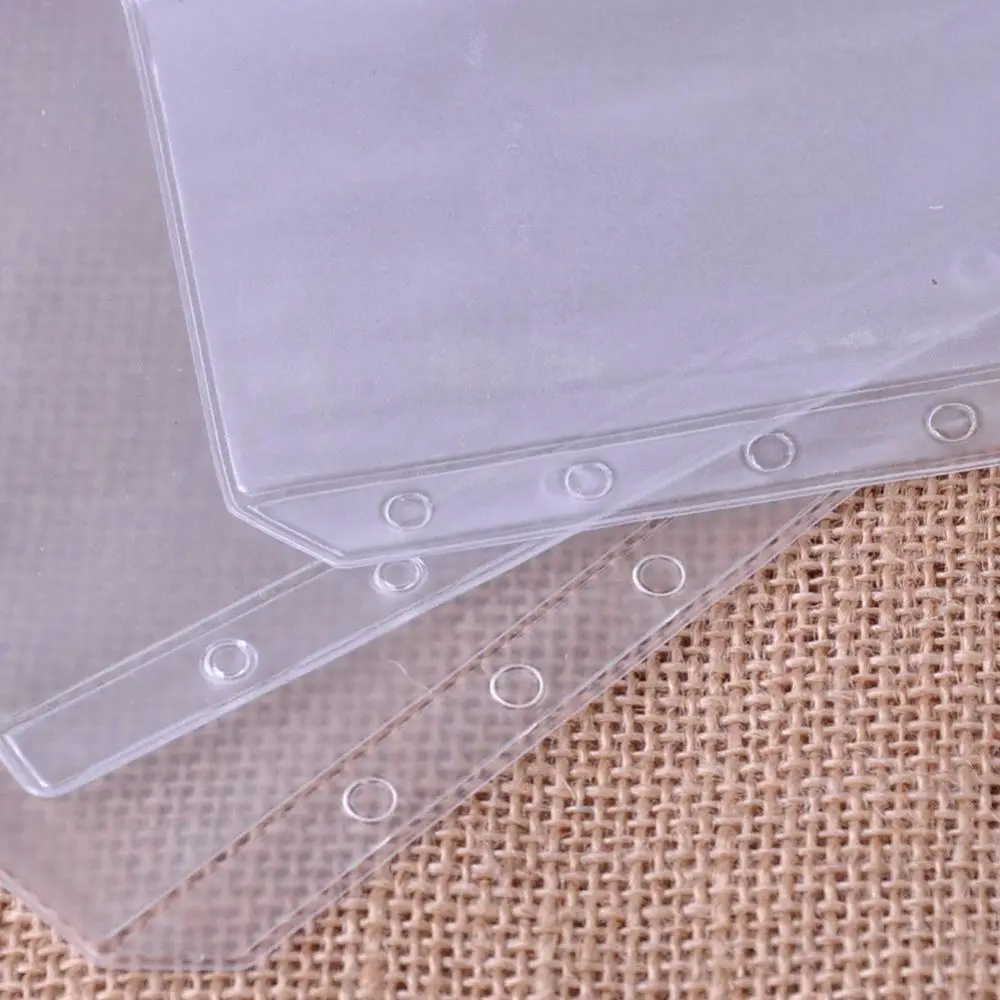 透明な封筒ドキュメントファイルバッグ、ジッパー付きロック、ポケットオーガナイザー、a5、a6、a7