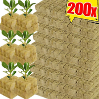 Sponge Block Starter Plugs Rock Wool Grow Cubes Seed Starters Planting Cubes Hydroponics Cuttings Plant Propagation Grow Supply