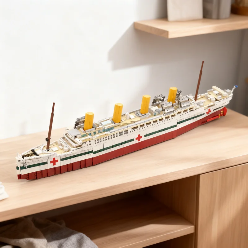 

3935 деталей MOC HMHS Britannic 1:325, только конструктор, модель Creator Expert, блоки для самостоятельной сборки, подарок, креативный коллекционный предмет, декор для демонстрации, премиум-класс