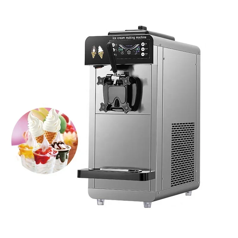 Hot Sale Ice Cream Making Machine Single Flavor Model 6 Liters Capacity Commercial Ice Cream Maker