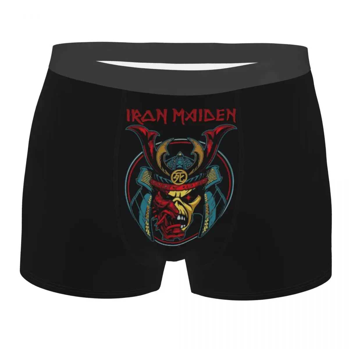 

Custom British Rock Heavy Metal Iron Maidens Underwear Men Stretch Boxer Briefs Shorts Panties Soft Underpants For Homme