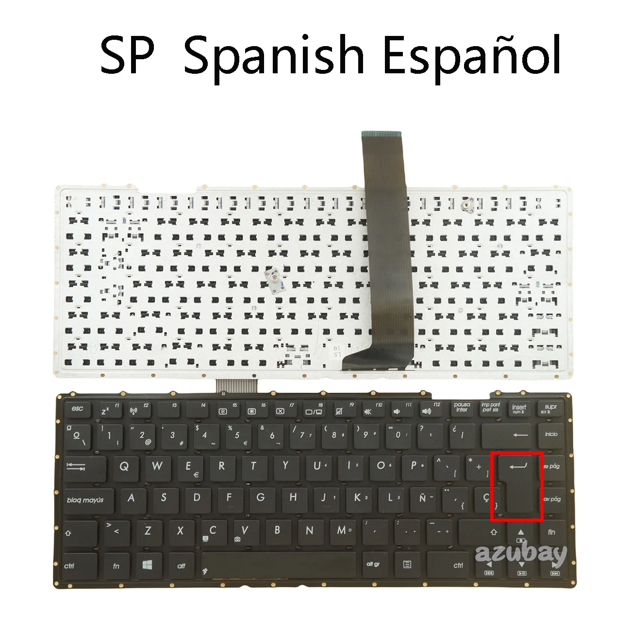 

Латинская испанская клавиатура для Asus X401A X401u S401A S401U R402A R402U (X401A) F401A F401U