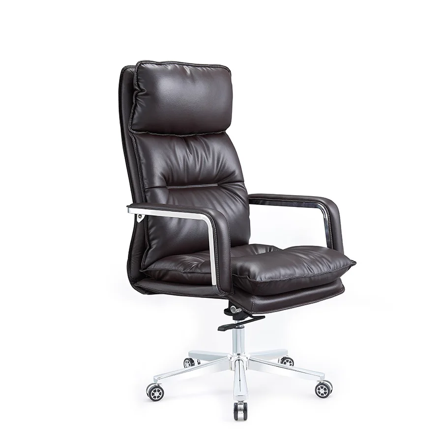 

Wholesale Office Furniture Pu High Back Office Armchair Swivel Luxury Boss Executive Leather Office Chairs