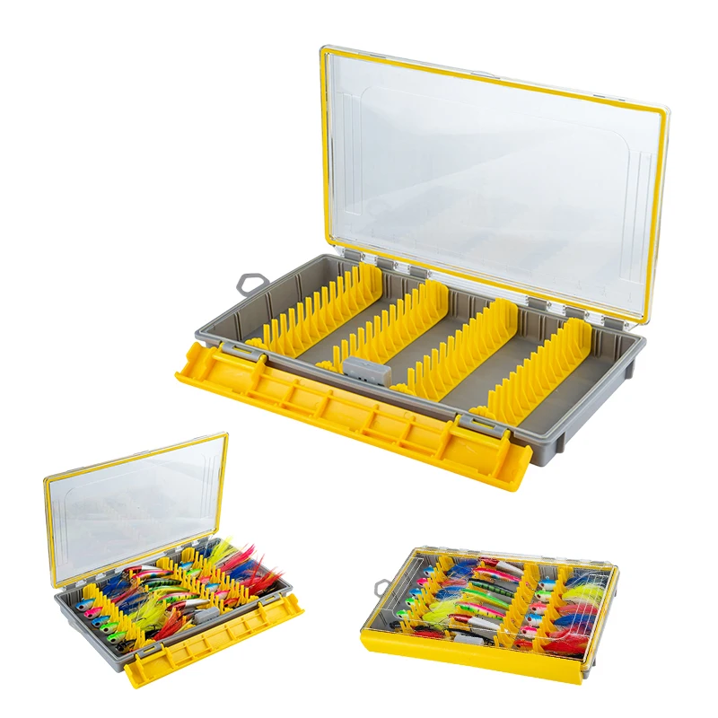 

Waterproof Fishing Tackle Box Lure Organizer Case Rust-Resistant Bait Jig Storage Box Portable Fishing Accessories Gear