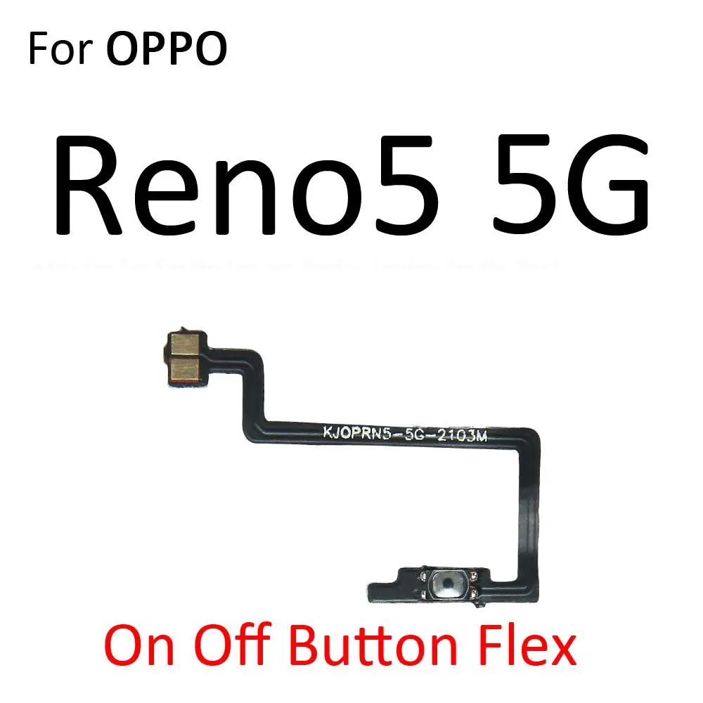 Power ON OFF Mute Switch Control Key Volume Button Flex Cable For OPPO Reno5 Pro Lite F K Z 5G Replacement Parts