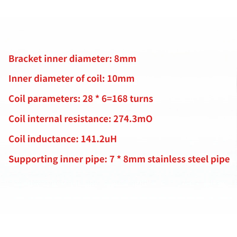 0.8mm Enameled Copper Wire Finished Coil Plastic Bracket 8*10*20*28mm Electromagnetic Winding For Scientific Experiment Parts*