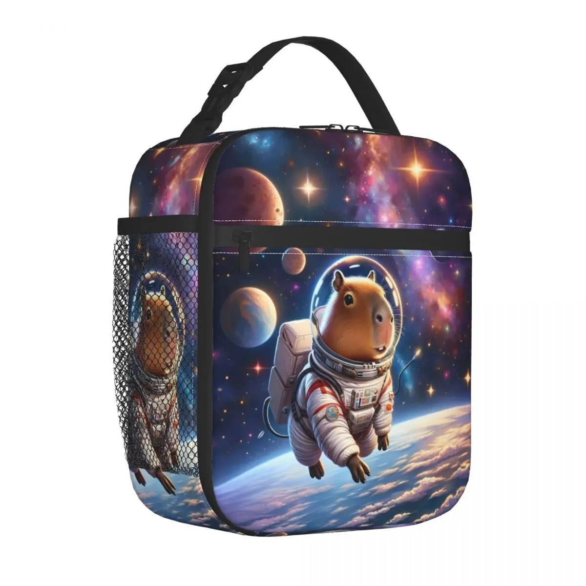 Cute Capybara Capibara Animal Insulated Lunch Bags Portable Reusable Thermal Bag Tote Lunch Box Work Travel Food Storage Bags