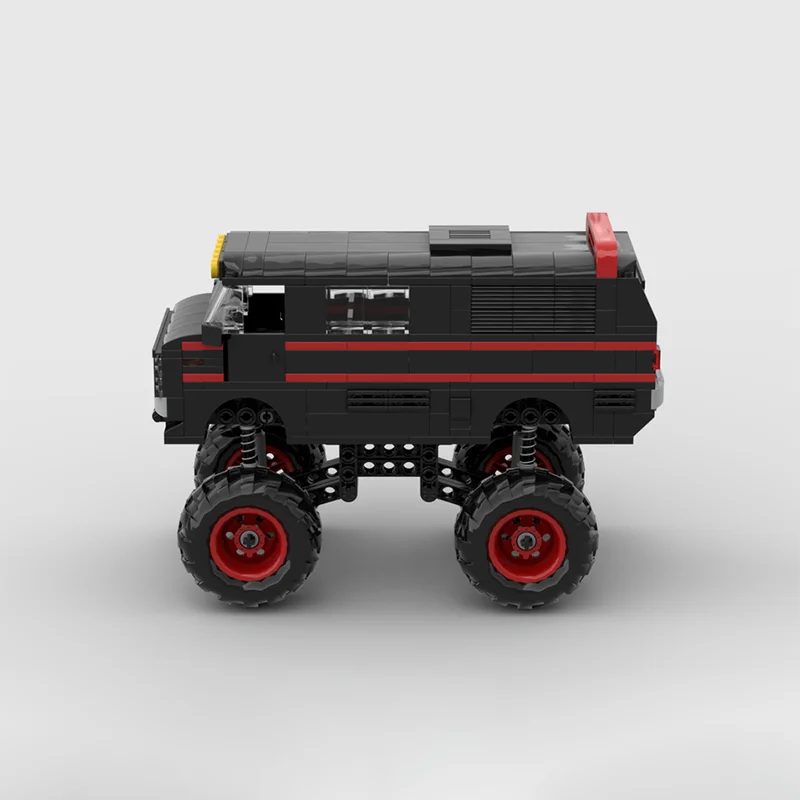 480 stücke MOC Autos Monster Truck Van Modell Bausteine Weihnachten Geschenke Architektur Montieren DIY Spielzeug Idee Kreative Bildung