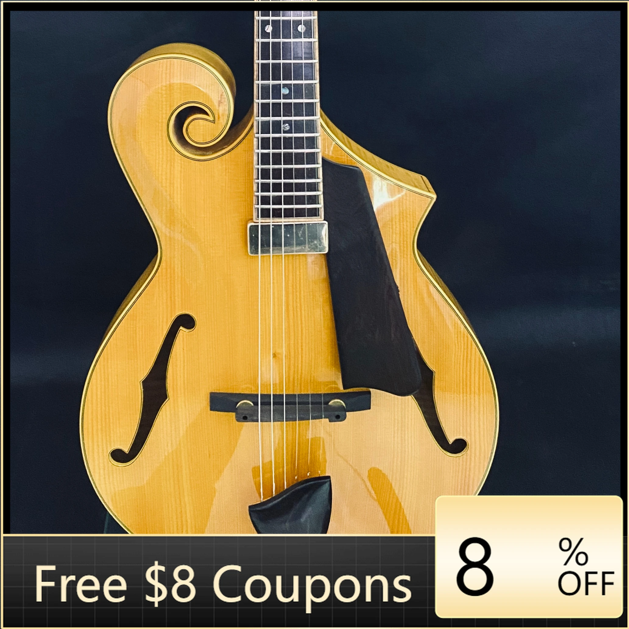 

STLF Yunzhi Customizable 7-String Electric Archtop Jazz Guitar Handmade Mandolin with Maple Hollow Body and Ebony Fingerboard