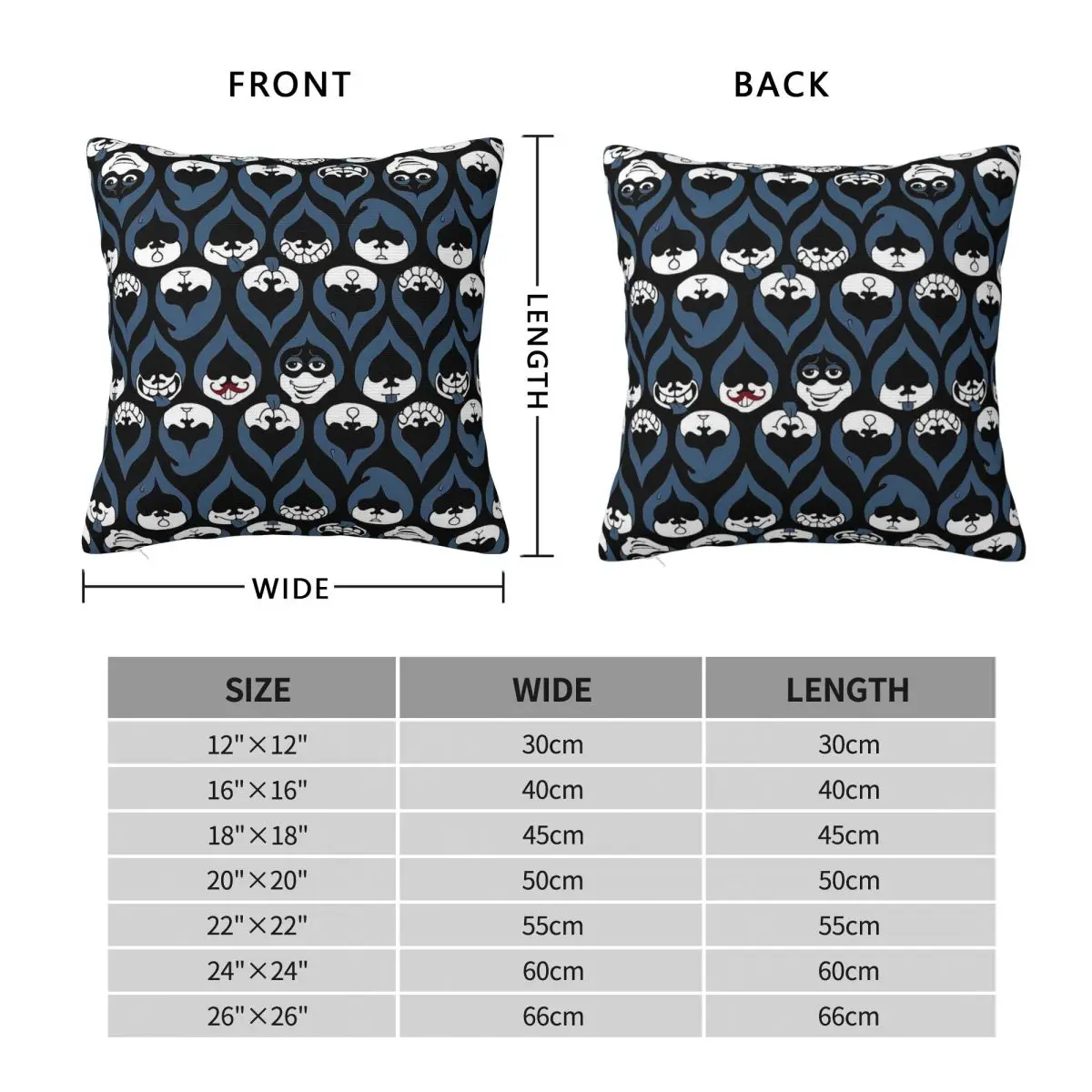 Deltarune Lancer Face Drop Square Pillowcase Polyester Linen Velvet Pattern Zip Decorative Sofa Cushion Cover