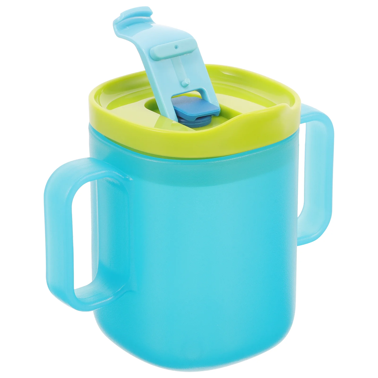 Elderly Care Cup for Water Choking Proof Cold Cups with Lid and Straw Spill Adults Handle Drinking Mug