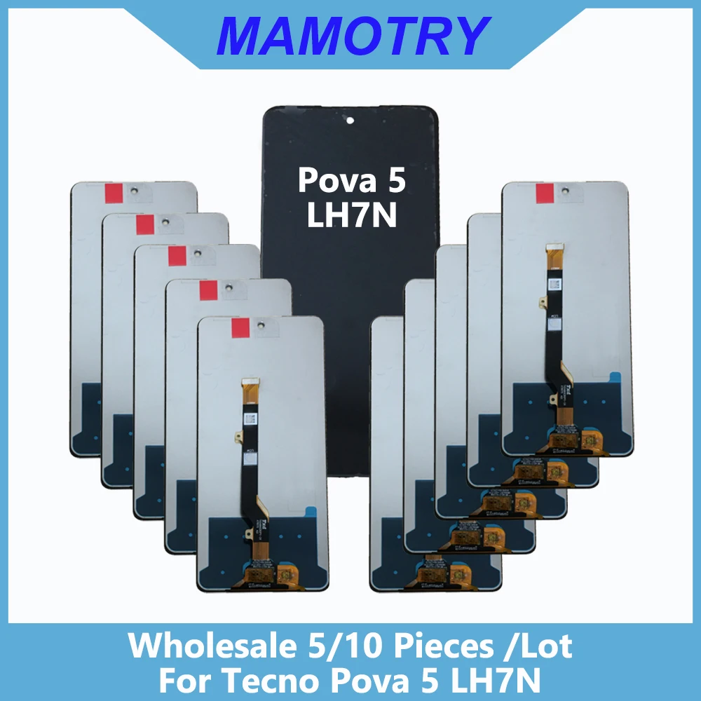 Wholesale 5/10 pieces / Lot For Tecno Pova 5 LH7n Screen Lcd Display With Touch Assembly