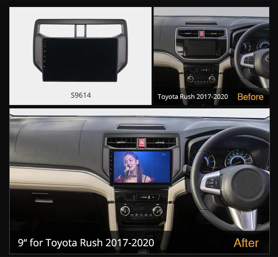 Ownice K6+ 2K for Toyota Rush 2017 - 2020 Car Radio Carplay Multimedia Video Player Navigation Stereo GPS Android 14 No 2din DVD