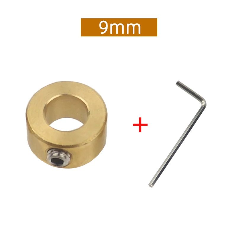 3-12mm Boor Gereedschap Messing Diepte Stop Kragen Ring Positioner Ring Met Inbussleutel Voor Houtbewerking boor Locator Gereedschap