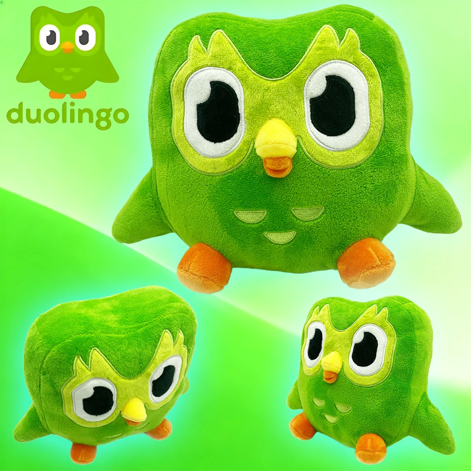 

Cute Anime Duolingo Green Owl Plush Toy Plushie of Duo The Owl Cartoon Anime Owl Doll Decoration Female Doll Toy Christmas Gifts