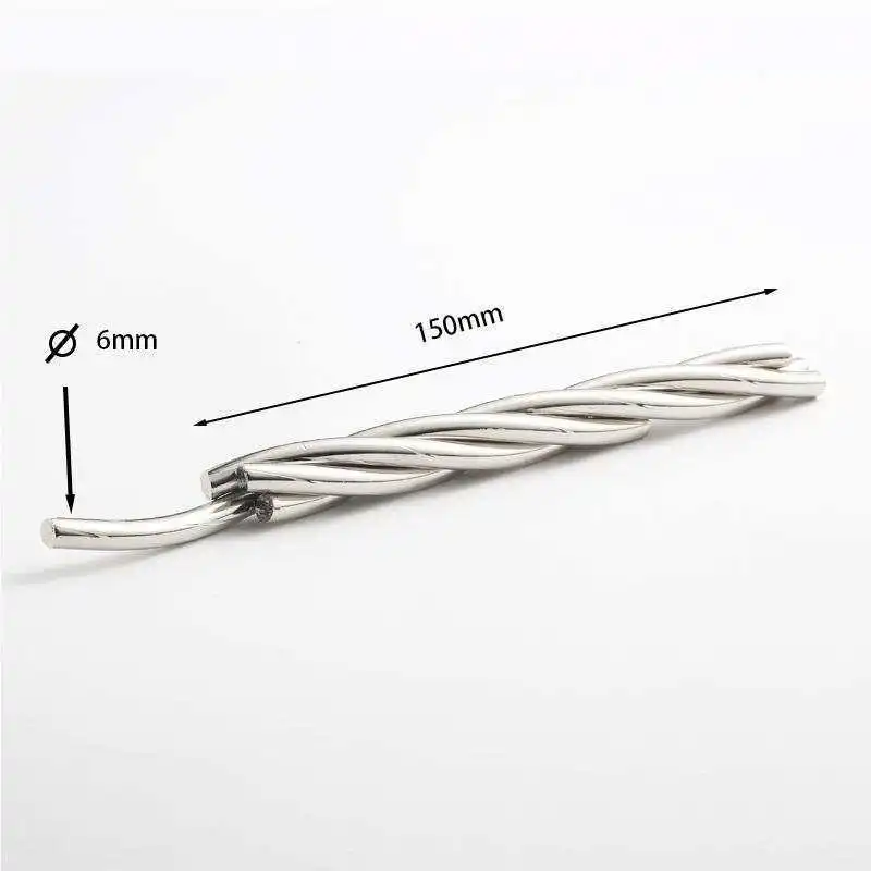 Four Spiral Iron Steel Twist Puzzle Metal Brain Teaser Casse Tete IQ Test Disentanglement Educational Toys For Kids Adults﻿﻿﻿﻿﻿