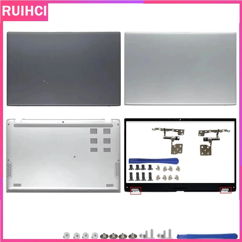 Nouveau pour ASUS VivoBook 14 X412 V4000F R424F A412D – Cache arrière d'écran LCD, cadre avant, repose-poignets, boîtier inférieur – Argent