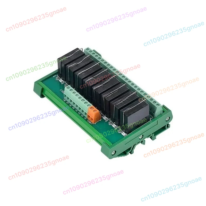 

2/4/6/ 8/10/12/16 Channel Relay Module Amplifier Board with Plug-in Relays Rail Mount