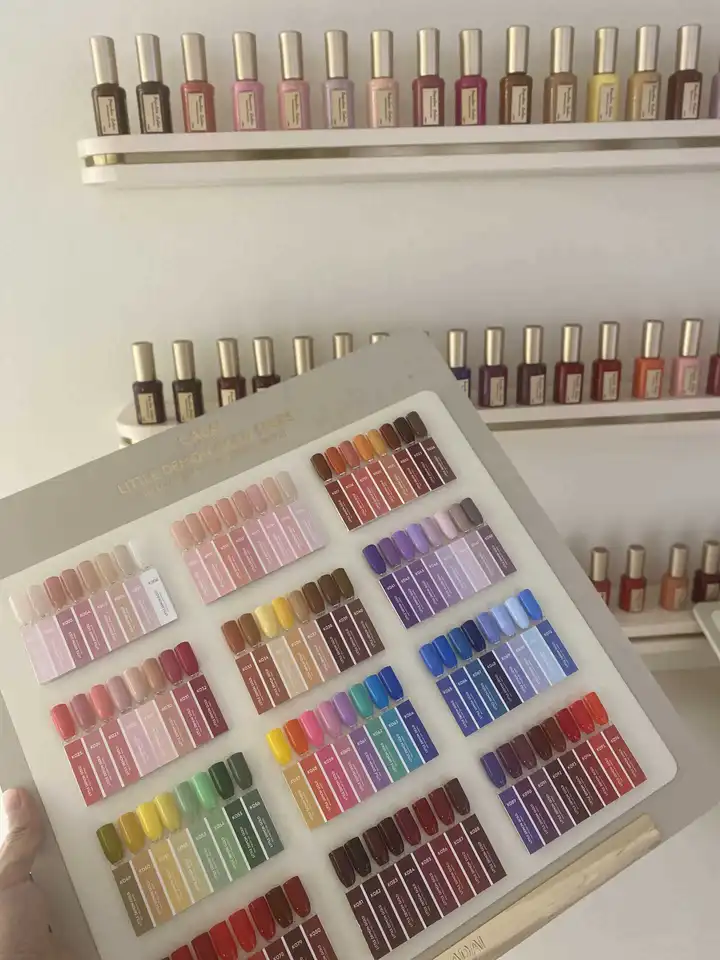LADAI High-Density 188 Colors Solid Color Flash Nail Gel Set 2025