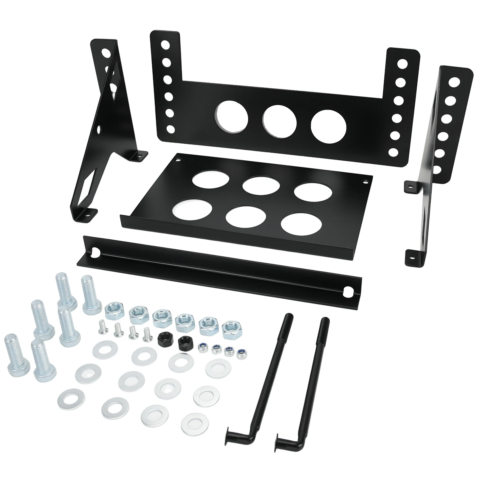 

Battery box Heavy duty metal steel battery mounting box Tray bracket With Adjustable bolts 10.63"x7.06"x7.5" for RV Cars Boat