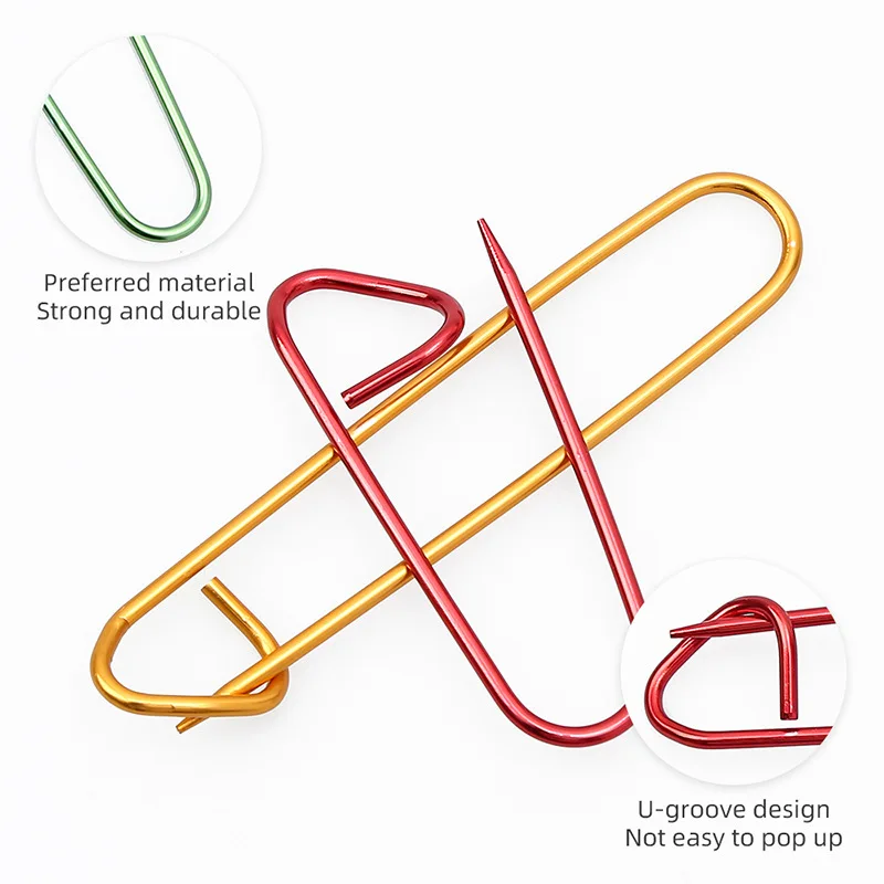 10Pcs/Lot Colorful Aluminum Sweater Anti-Release Pins Anti-Detachment Handmade DIY Knitting Tools for DIY Crafts