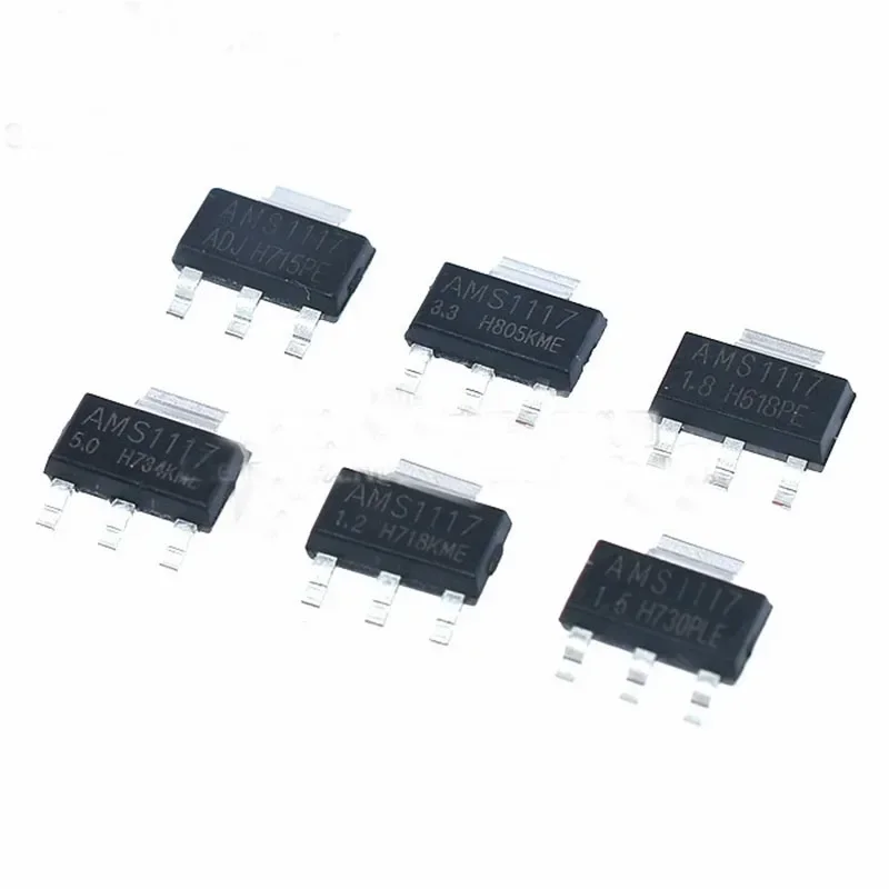 20PCS/LOT AMS1117-3.3/1.2/1.5/1.8/2.5/5.0/ADJ SOT-223 Power IC