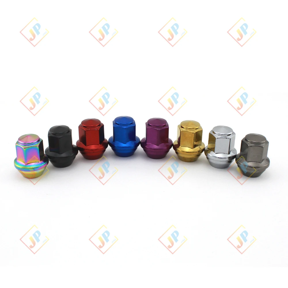 Car Wheel Modification Hub Side Lock Anti-theft Hex Nut For Ford Wheels M14 x 1.5 Plated Nuts