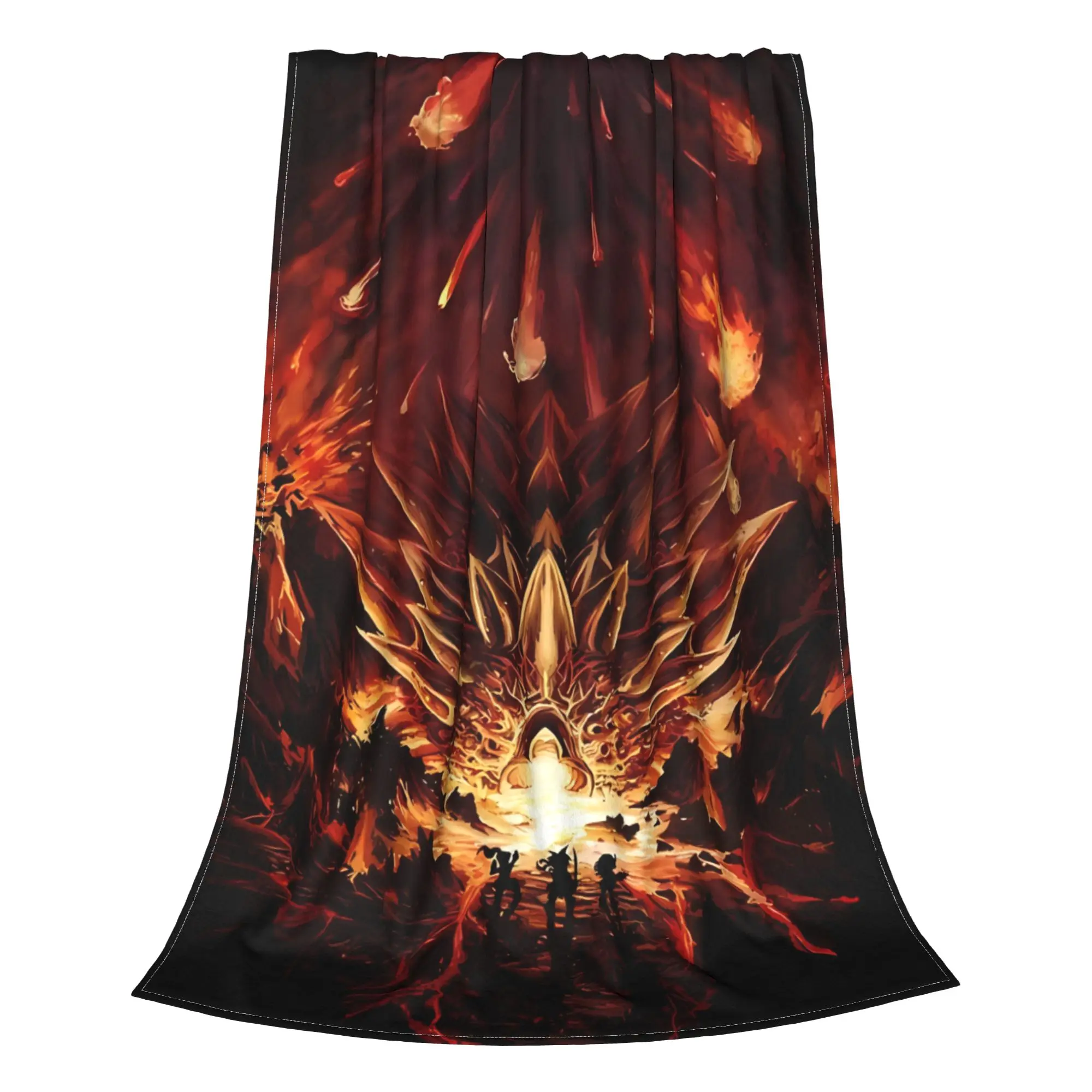 1PC Home Cute Room Decor Fire Rains From The Heavens Blanket Throw Blanket C-Chrono Trigger Novelty Warm Blanket All Season