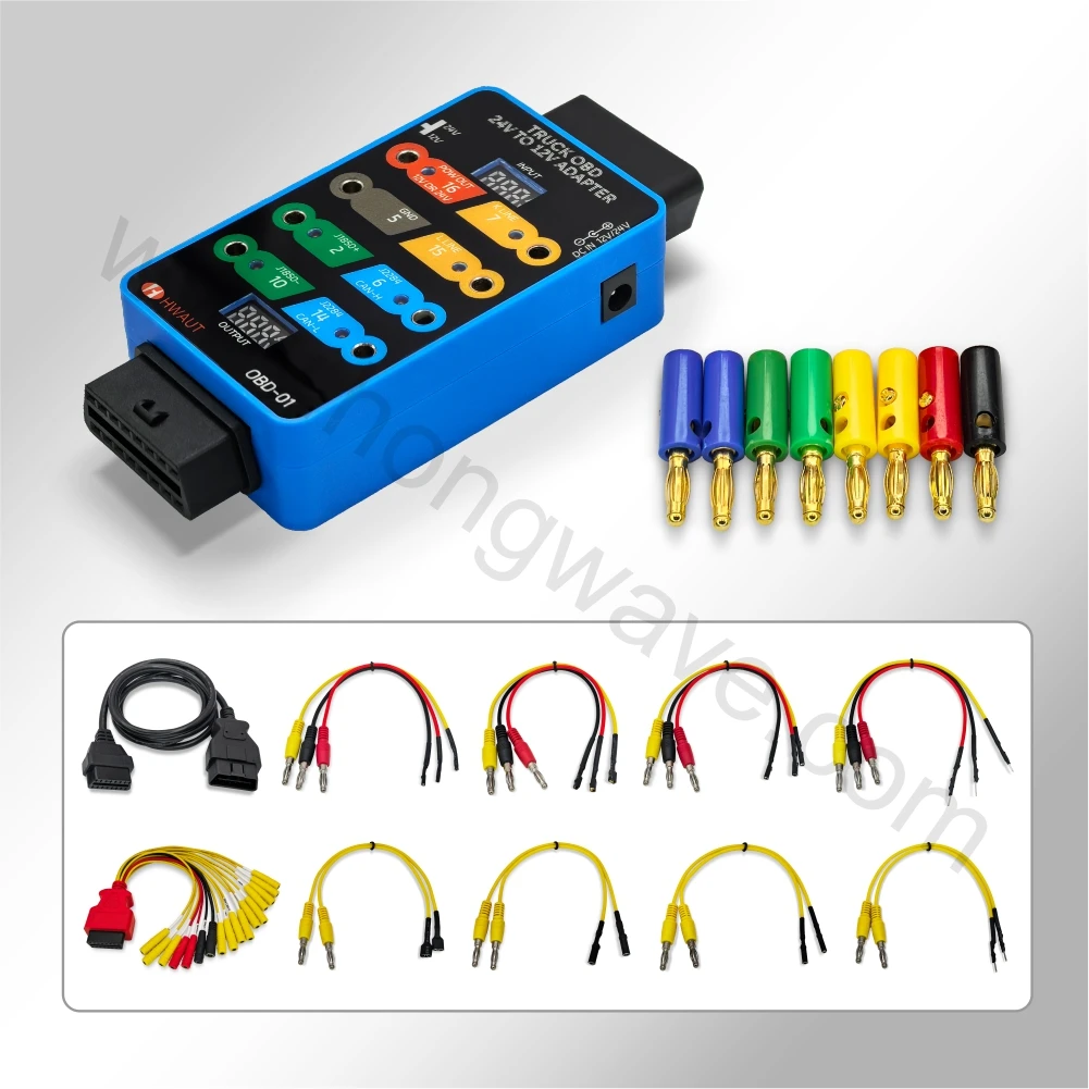 herramienta-de-diagnostico-hwaut-auto-tools-adaptador-obdii-de-24v-a-12v-caja-de-conexion-conector-ecu-detector-de-protocolo-obdii-de-8-pines