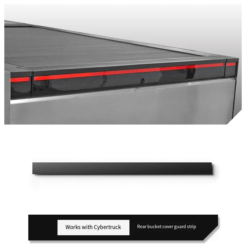 For Tesla Cybertruck 2024 Rear Bumper Tailgate Protection Mat Trunk Cover Anti-dirty Pad Trim Car Rear Trunk  TPE Protective Pad