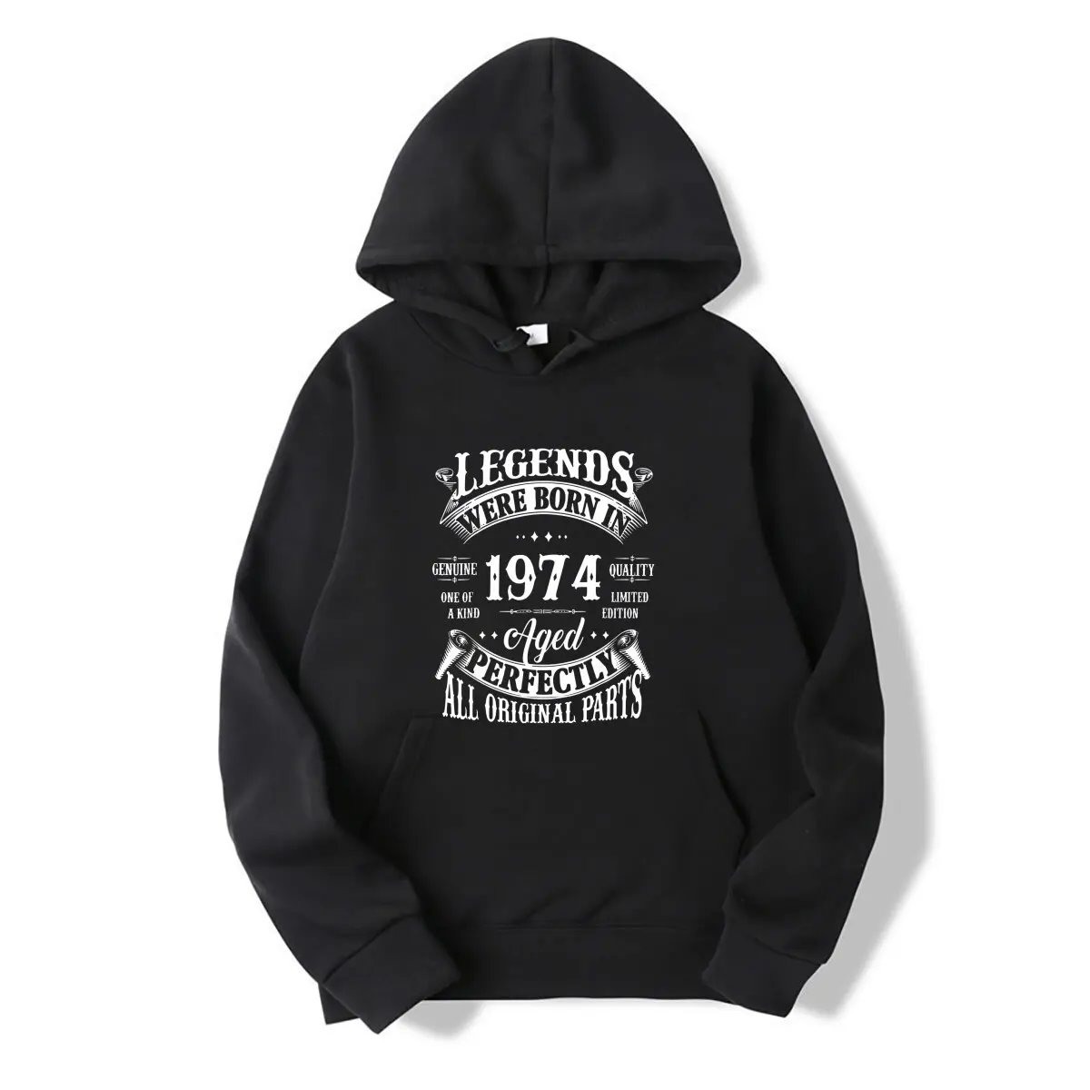 50th Birthday Vintage Legends Born In 1974 50 Years Old Hooded sweatshirt Streetwear Gifts Style Hooded sweatshirt