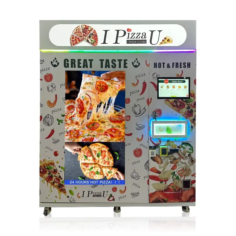 FL Customized Wholesale 2026 AI Pizza Vending Machine Baking System and Heating System Bake Pizza Mate Pre-made 12 Inch  Pizza