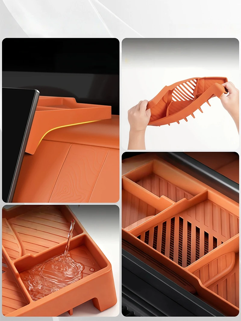 High-Quality Silicone Car Storage Box for Jetour G700 2025-2026 Center Console Dashboard Modified Fit Interior