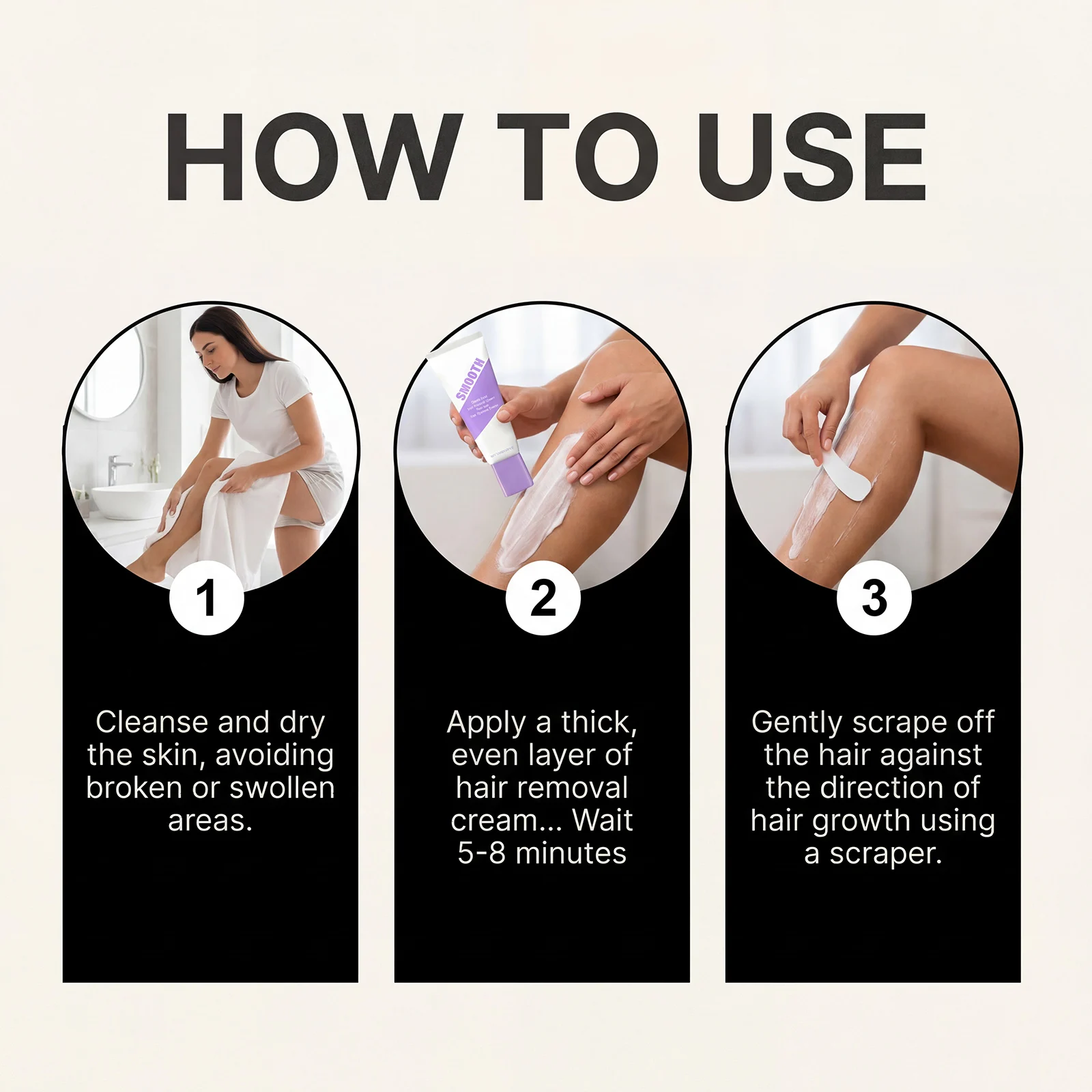 

Hair Removal Cream Underarm Leg Intimate Areas Painless Hair Remover Soothing Skin Discomfort Growth Inhibitor Depilatory Cream