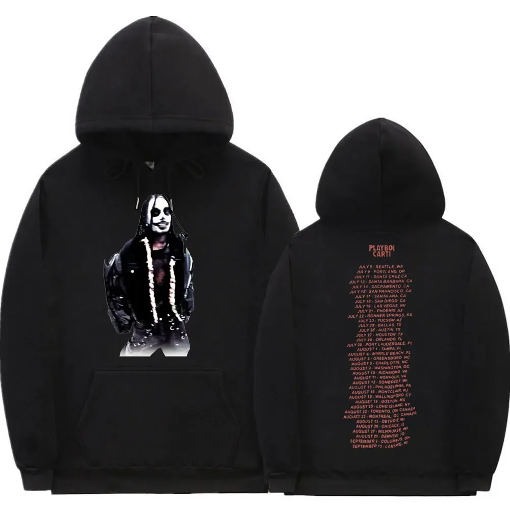 Rapper Hip Hop Playboi Carti Whole Lotta Red Graphic Hoodie Streetwear Men Fashion Sportswear Man Woman Oversized Sweatshirts