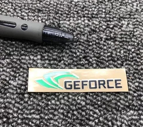 NVIDIA-pegatina de Metal GeForce GTX RTX para ordenador portátil, tableta, ordenador de escritorio, Digital, personalizada, decoración DIY