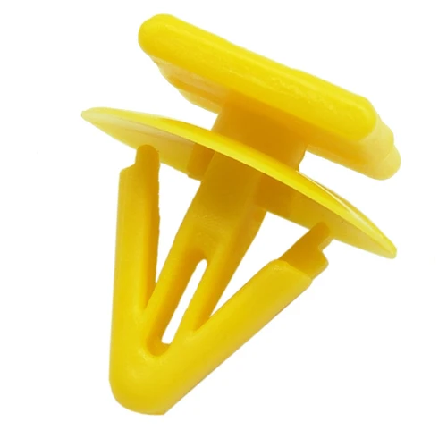 Imagen 2 del producto 20 piezas Clips de retención de Panel embellecedor Interior de puerta de coche, remaches, sujetador fijo de plástico amarillo para Hyundai, KIA, agujero de 11mm