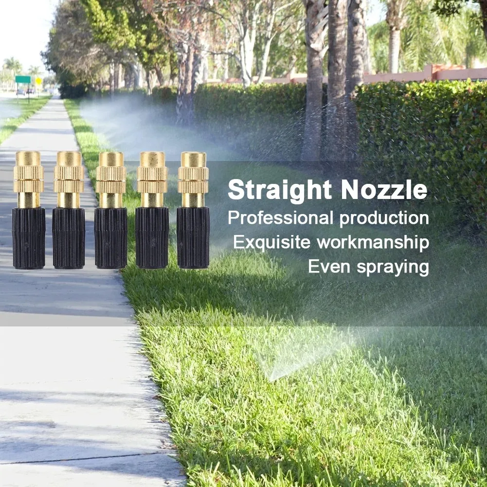 Straight Nozzle Copper Misting Nozzle Automatic Spraying Micro Watering Sprinklers Connector Hairpipe Irrigation Tool