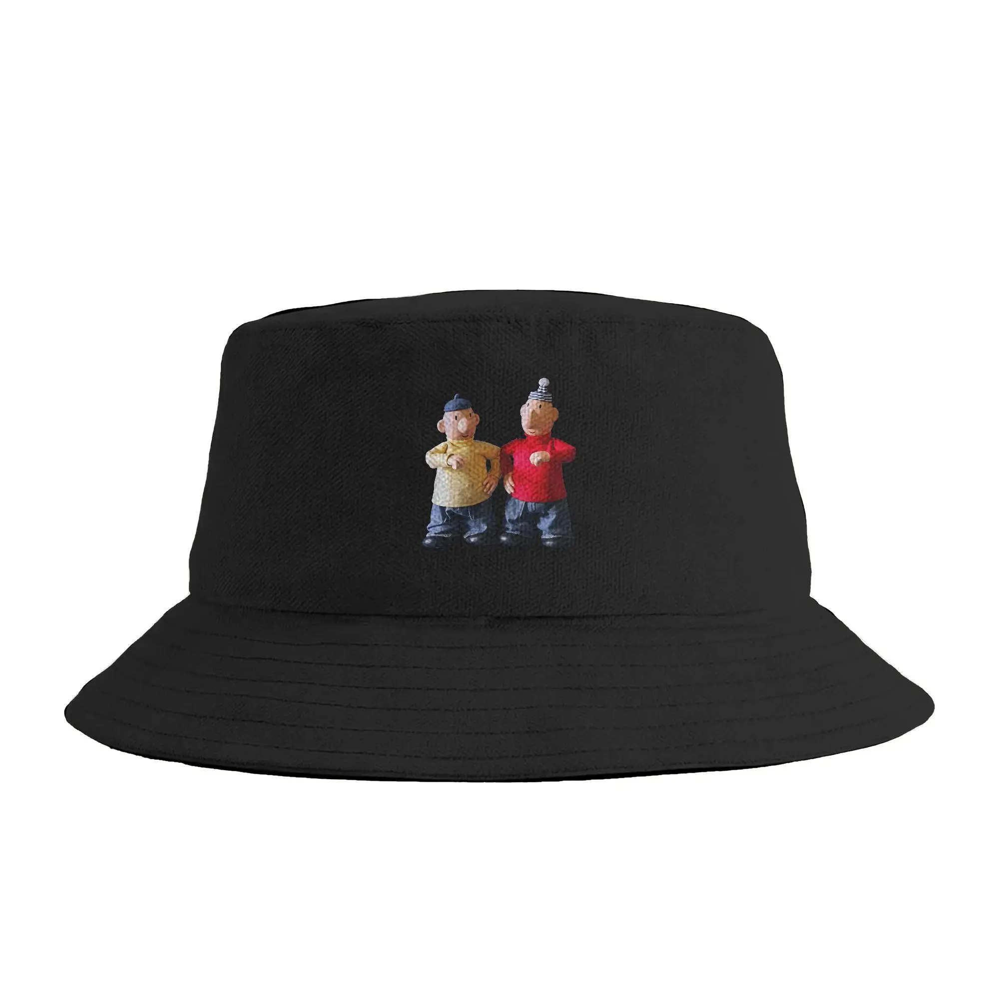 Pat & Mat Manga Graphic Bucket Hat  Hawaii Fisherman Caps For Men Women Casual Hunting Sunscreen Hats Foldable Graphic Cap