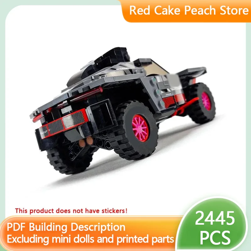 

Speed Champion Model MOC Bricks RS Q E-tron E2 Top Tier Sports Car Modular Technology Assemble Children Suit Toys Gifts Holiday