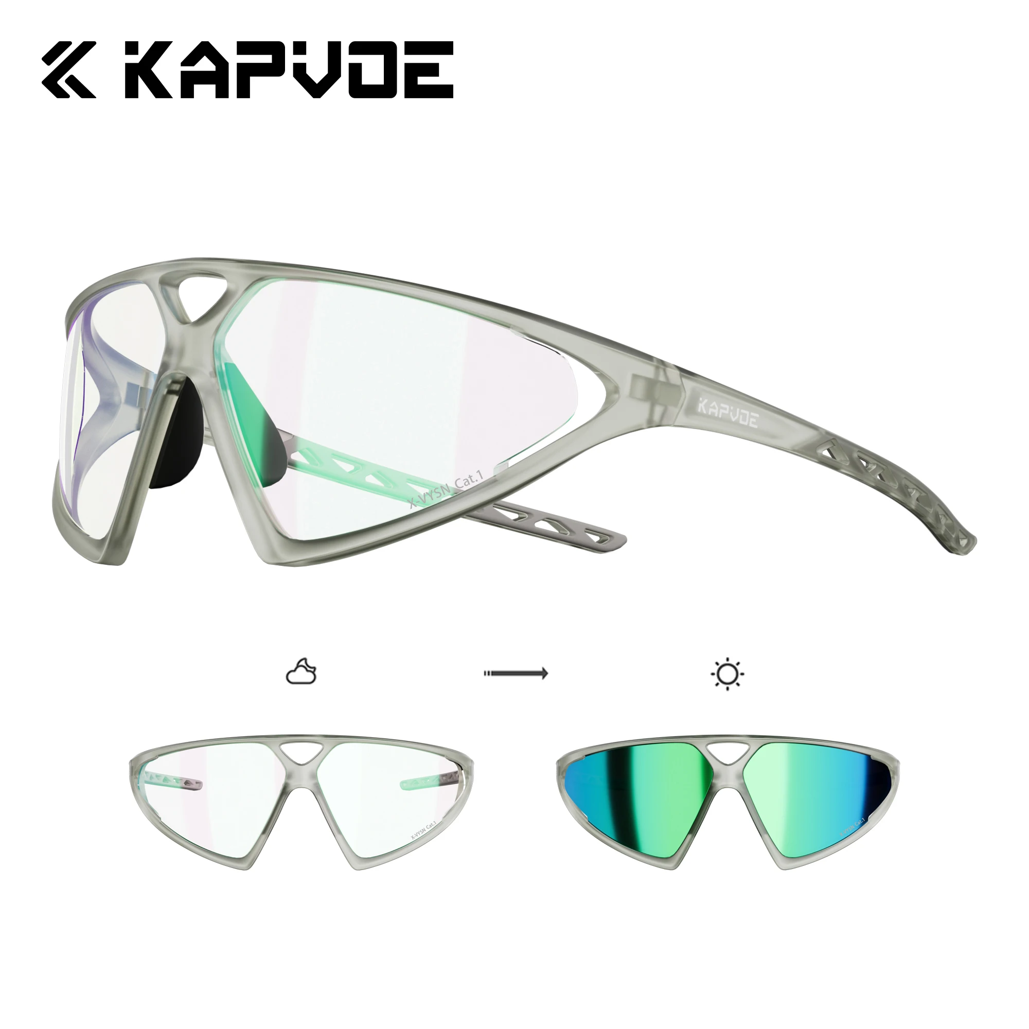 

Kapvoe Elegant Sunglasses Fashion for Men Hiking Eyewear Photochromic Cycling Sunglasses MTB Bike Goggles Riding Glasses 2026
