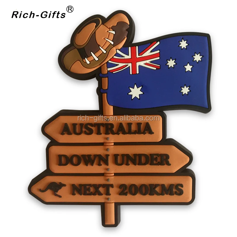 3D PVC Rubber Magnetic Fridge Magnets, Custom Promotional Souvenir, Promotional, Australia