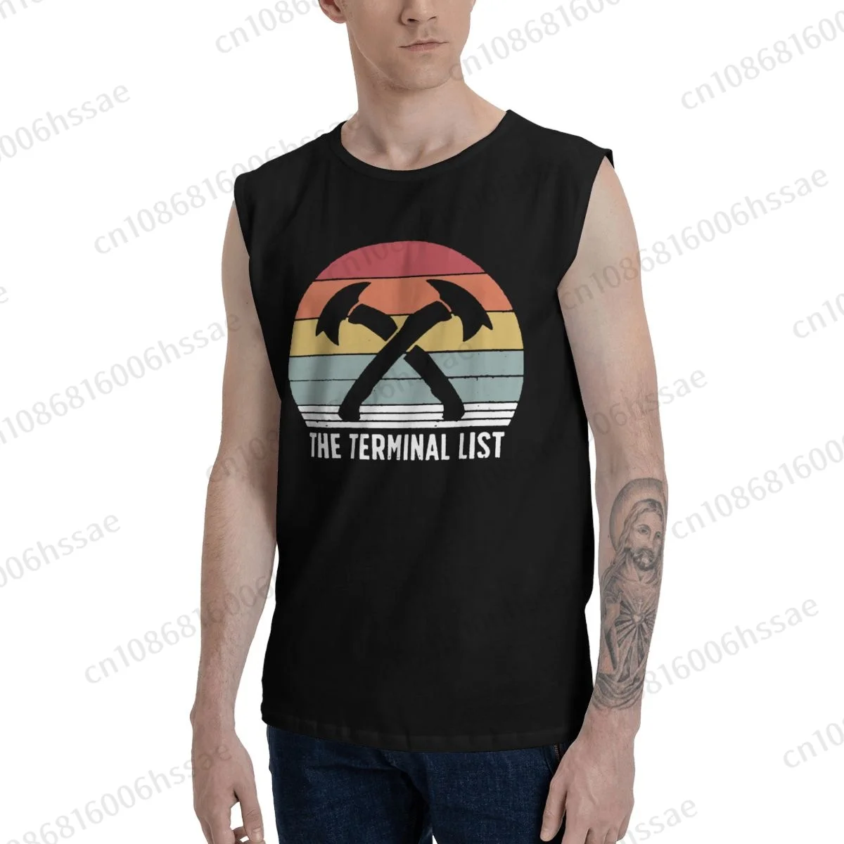 The Terminal List TV Show Summer Sports Tank Tops Men's Breathable Sleeveless T-shirt Vests Run Clothing